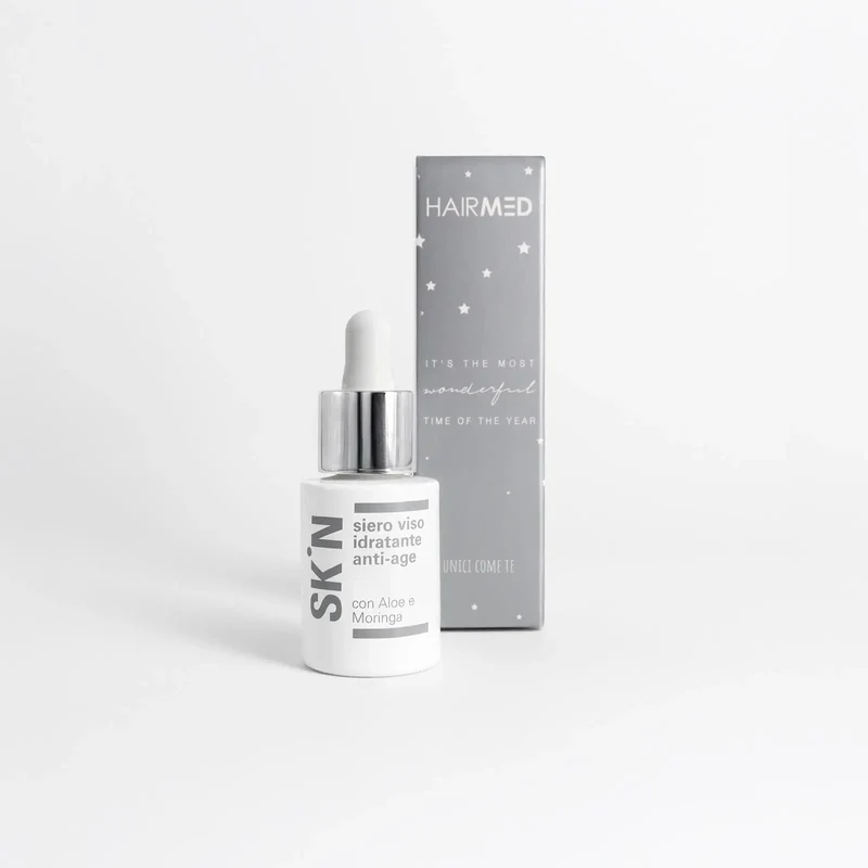 Siero viso idratante anti-age con Aloe e Moringa - Edizione Limitata Natale