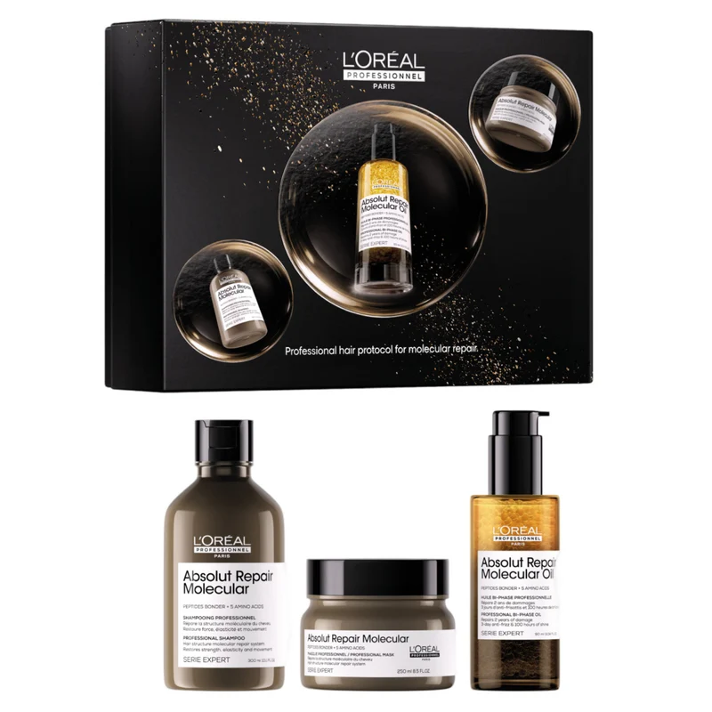 Cofanetto Natale 2026 Absolut Repair Molecular Trio L'Oréal Professionnel
