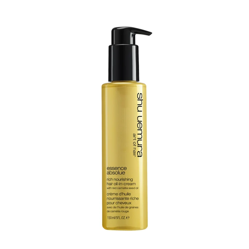 Shu Uemura Essence Absolue Rich Nourishing Hair Oil In Cream 150ml per Capelli Molto Secchi e Crespi
