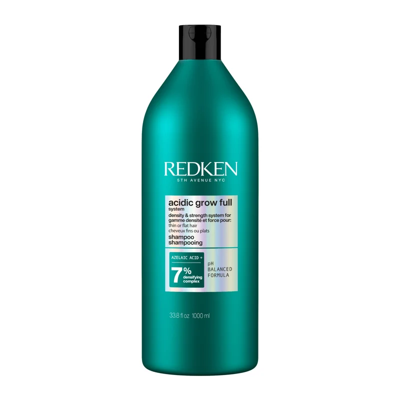 Redken Acidic Grow Full System Shampoo 1000 ML – Shampoo Riequilibrante per Cuoio Capelluto e Capelli Fini