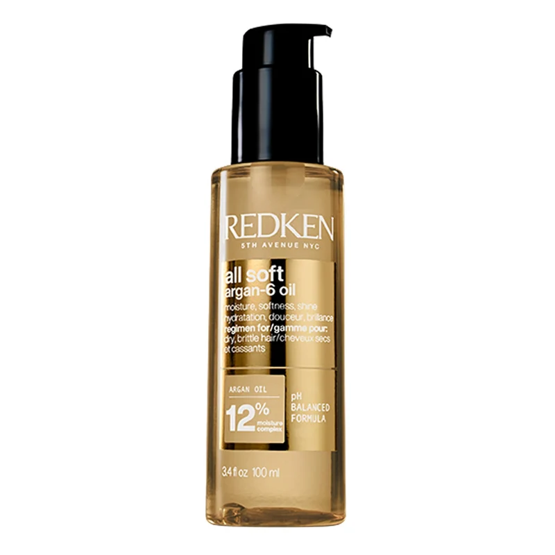 Redken All Soft Argan-6 Oil 100 ML – Olio Nutriente per Capelli Secchi