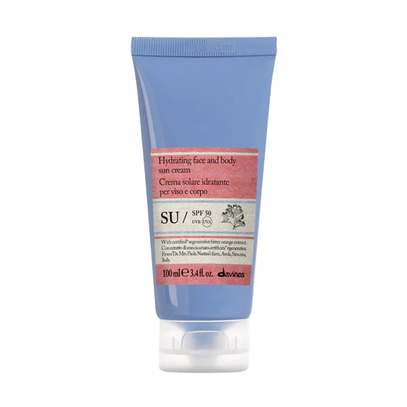 Davines SU Protective Cream SPF 50 – Crema Solare Alta Protezione Viso e Corpo