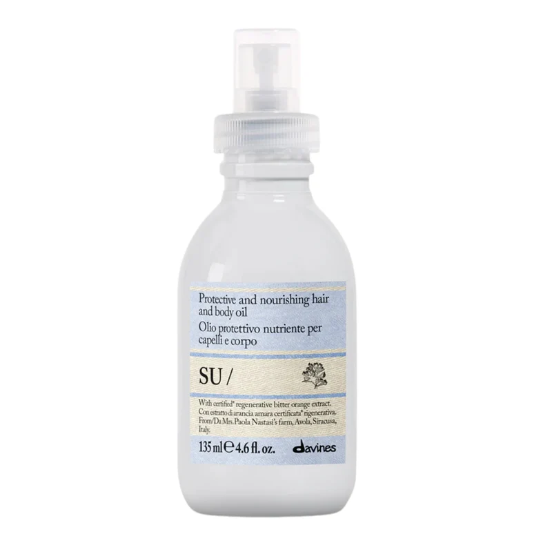 Davines SU Hair & Body Oil 135ml – Olio Protettivo Sole Capelli e Corpo