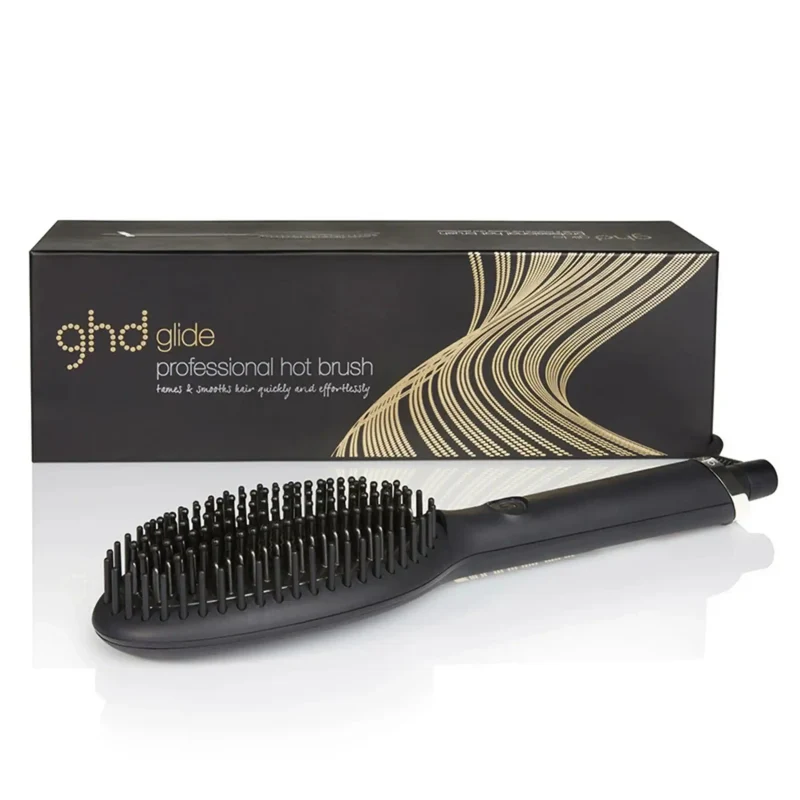 GHD Glide Spazzola Lisciante – Spazzola Elettrica Lisciante Anti Crespo per Capelli Asciutti