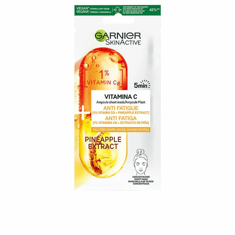 Sävyttävä kasvonaamio Garnier Skinactive Vitamina C C-vitamiini (1 osaa)