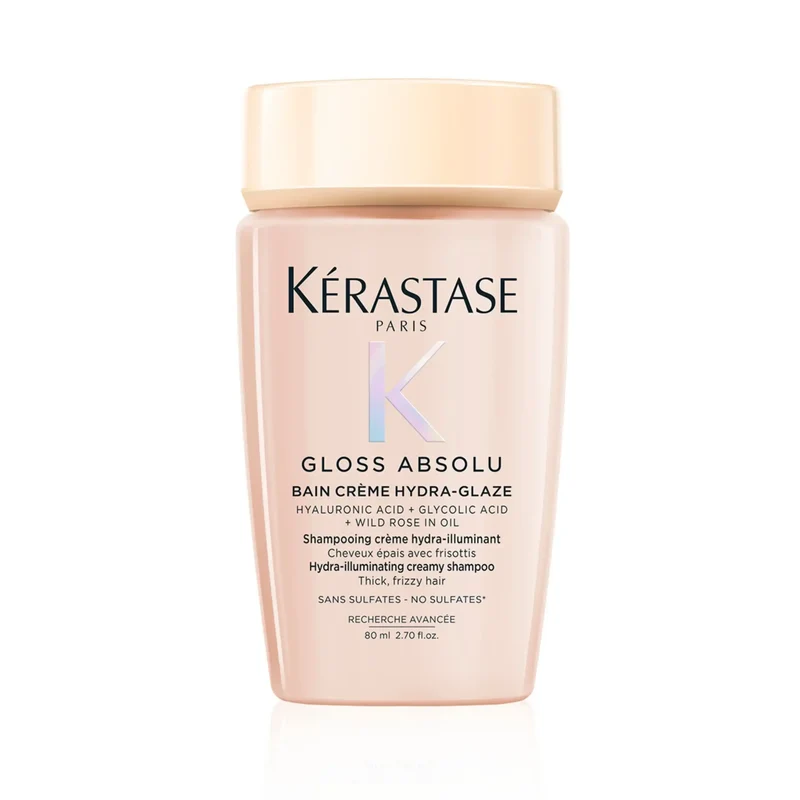 Kérastase Gloss Absolu Bain Hydra Glaze 80 ml – Shampoo Effetto Gloss Anti-Crespo