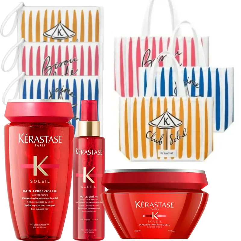Kérastase Soleil Kit Solari Capelli – Shampoo + Maschera + Olio + Summer Bag