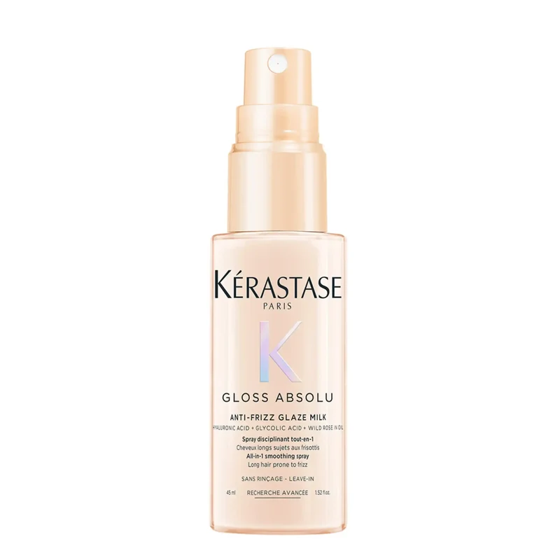 Kérastase Gloss Absolu Anti-Frizz Glaze Milk 45 ml – Spray Termoprotettore Anti-Crespo Effetto Gloss