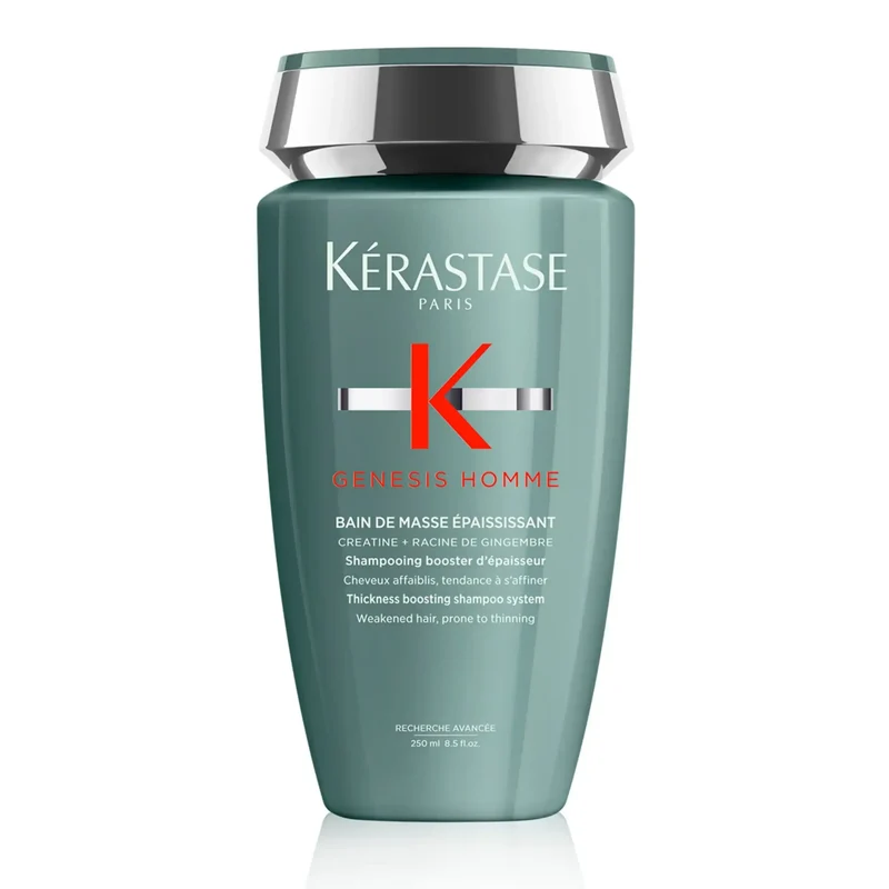 Kérastase Genesis Homme Bain de Masse Épaississant 250 ml – Shampoo Ispessente Uomo per Capelli Diradati