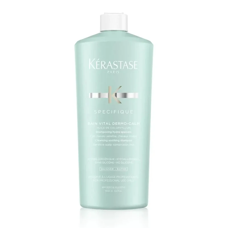 Kérastase Spécifique Bain Riche Dermo-Calm 1000 ml – Shampoo Professionale Lenitivo per Cute Sensibile