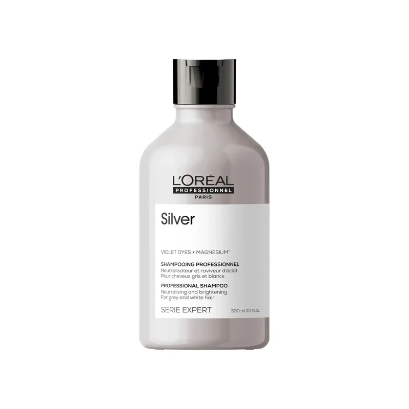 L'Oreal Silver Shampoo 300ml - Antigiallo Capelli Bianchi e Grigi