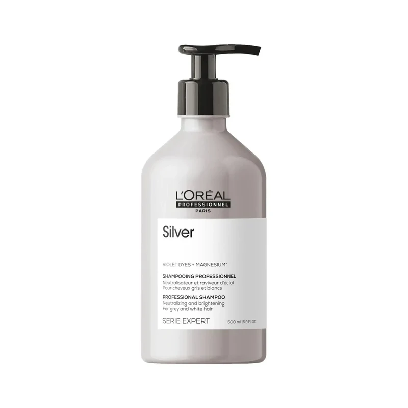 L'Oreal Silver Shampoo 500 ml - Anti-Giallo Capelli Bianchi , Grigi o Decolorati