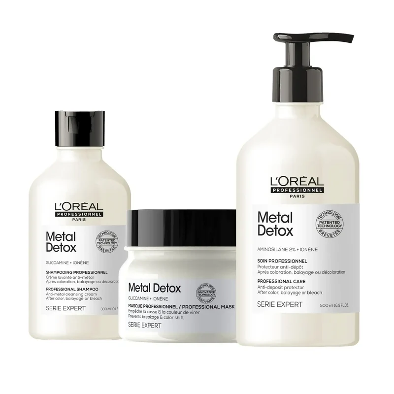 Routine per Capelli Colorati in 3 Step - L'Oreal Metal Detox Kit