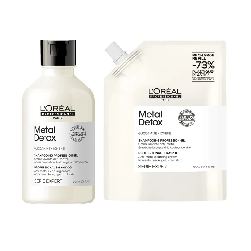 Kit Metal Detox – Shampoo 300ml + Ricarica Shampoo 500ml