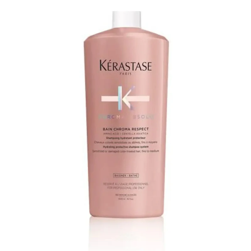 Kérastase Chroma Absolu Bain Chroma Respect 1000 ml – Shampoo Professionale per Capelli Colorati e Trattati