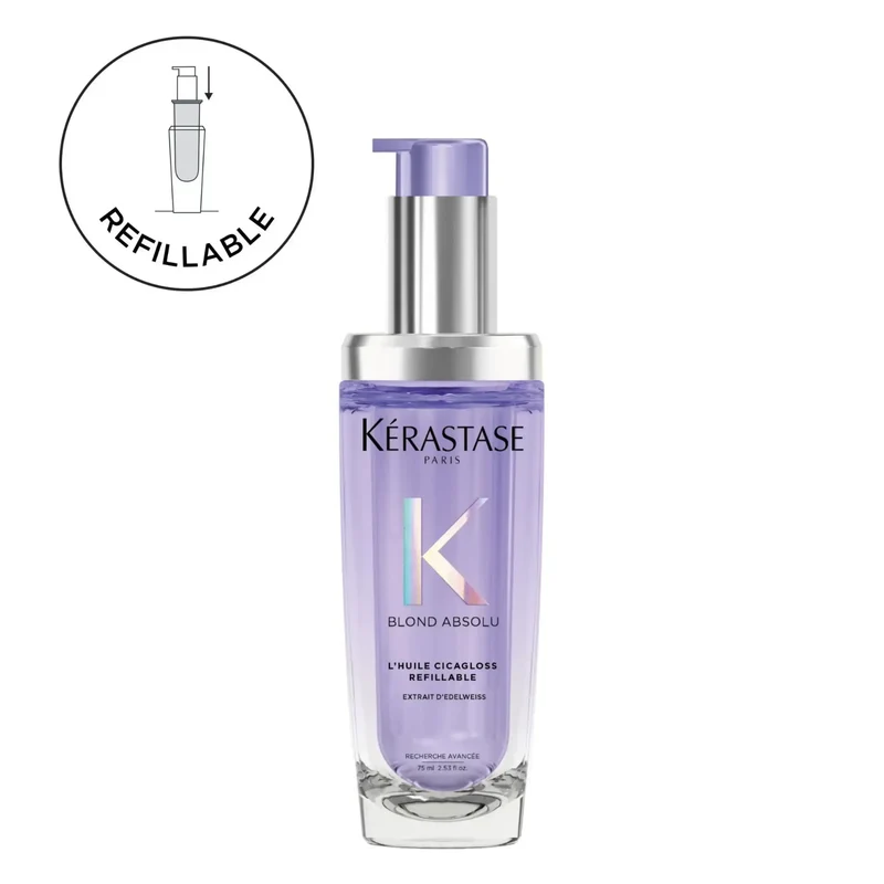 Kérastase Blond Absolu L’Huile Cicagloss 75 ml – Olio Illuminante per Capelli Biondi o Decolorati