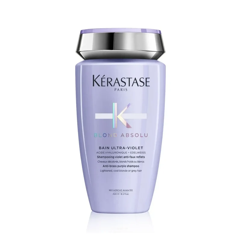 Kérastase Blond Absolu Bain Ultra-Violet 250 ml – Shampoo Antigiallo Intensivo per Biondi Freddi