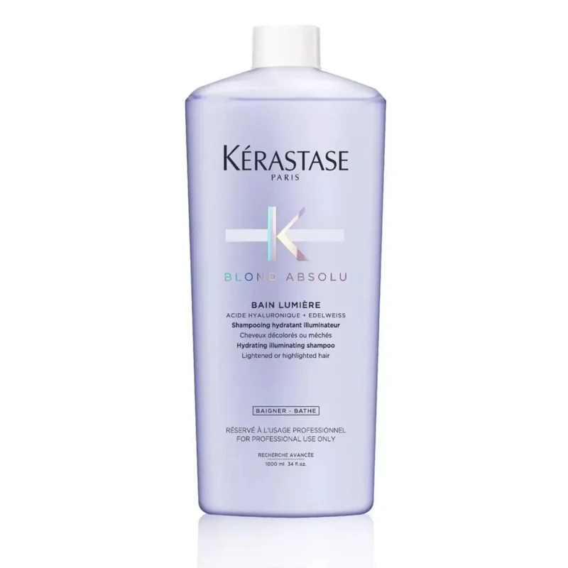 Kérastase Blond Absolu Bain Lumière 1000 ml – Shampoo per Capelli Biondi e Decolorati