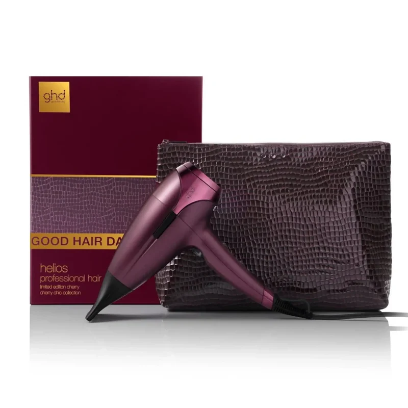 Ghd Helios Cherry Chic – Asciugacapelli Professionale con Pochette Termoresistente (Edizione Limitata)