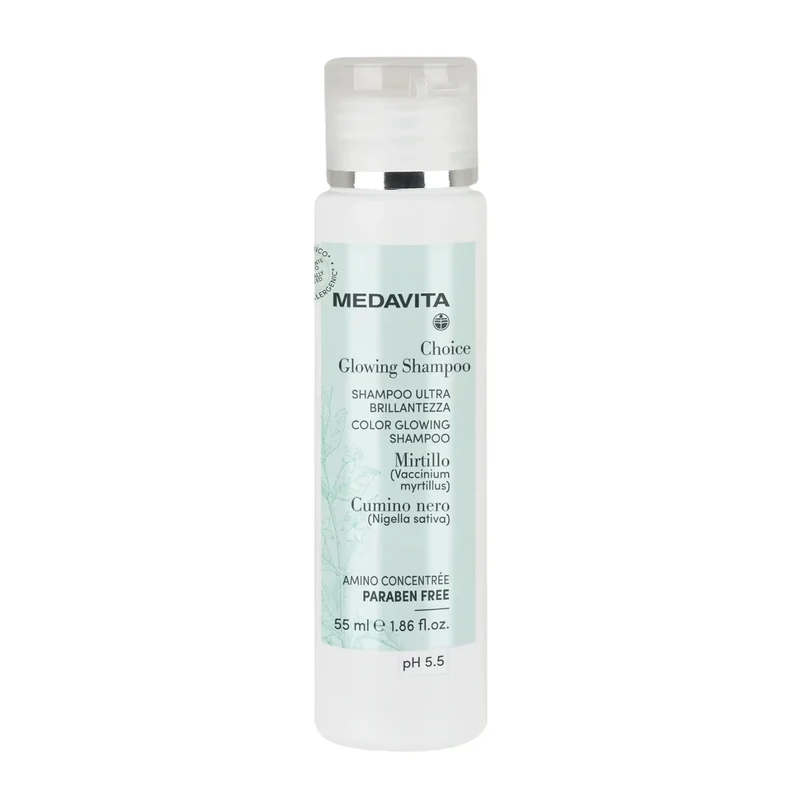 Medavita Choice Glowing Shampoo 55 ml – Lucentezza istantanea per capelli colorati