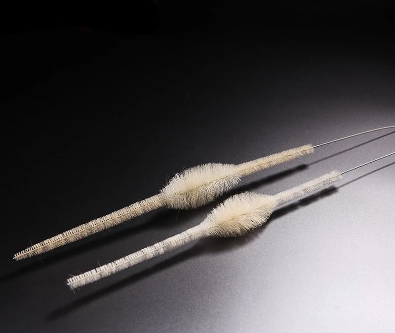 Spazzola di pulizia per pipette volumetriche, filo intrecciato zincato