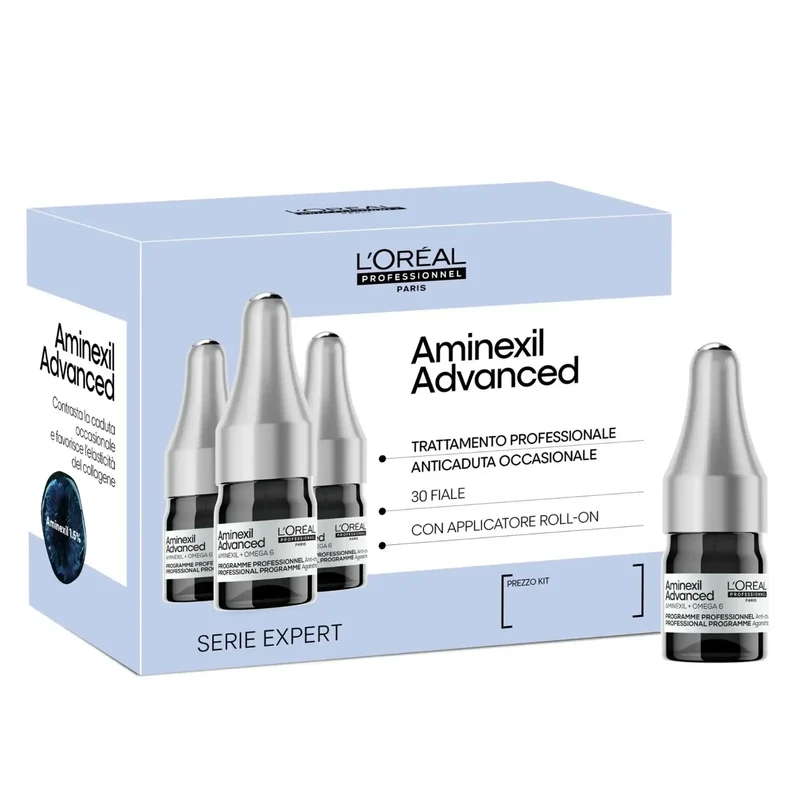 Cofanetto 30 Fiale Anticaduta L'Oreal Aminexil Advanced 180 ml - Perdita e Caduta Capelli
