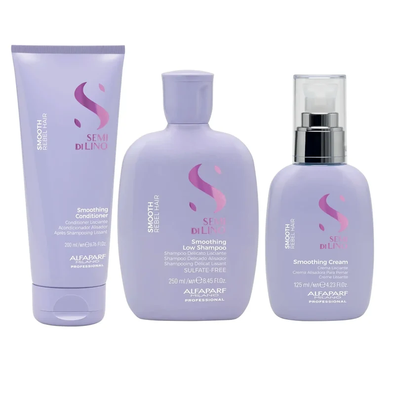 Routine Anticrespo per Capelli Lisci - Alfaparf Semi di Lino Smoothing Kit