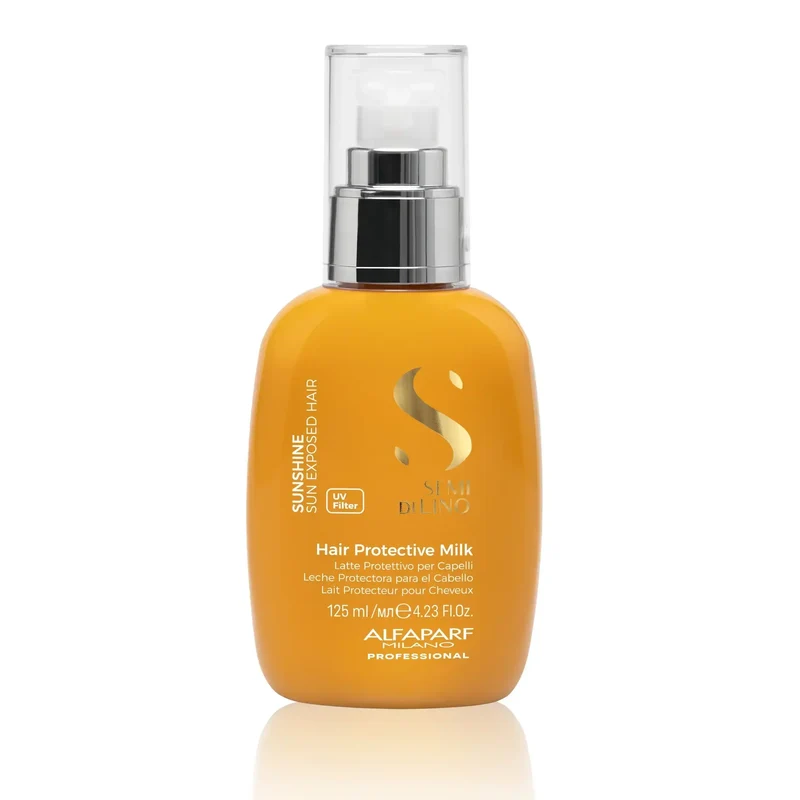 Alfaparf Semi di Lino Sunshine Protective Milk 125ml - Latte Spray Protettivo per Capelli