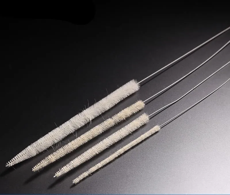 Spazzola di pulizia per pipette volumetriche, filo intrecciato zincato