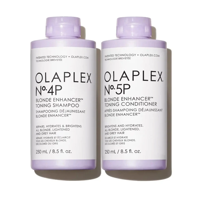 Kit Olaplex Nº.4P + Nº.5P – Routine completa tonalizzante per capelli biondi, grigi o decolorati