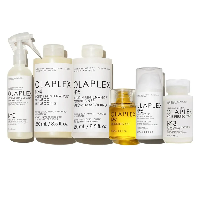 Set Completo Olaplex Nº.0 + Nº.3 + Nº.4 + Nº.5 + Nº.7 + Nº.8