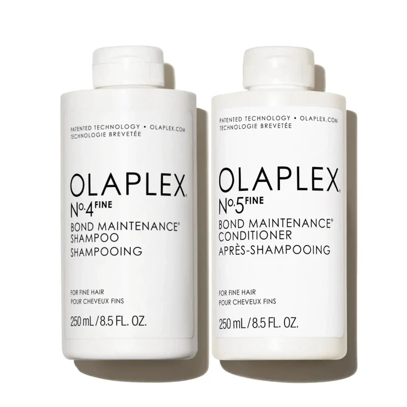 Bundle Olaplex Nº.4FINE Shampoo + Nº.5FINE Conditioner 250ml – Trattamento Volumizzante Capelli Fini