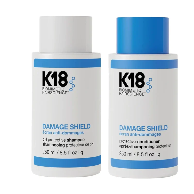 Routine Capelli Protettiva con K18 Damage Shield Shampoo e Balsamo