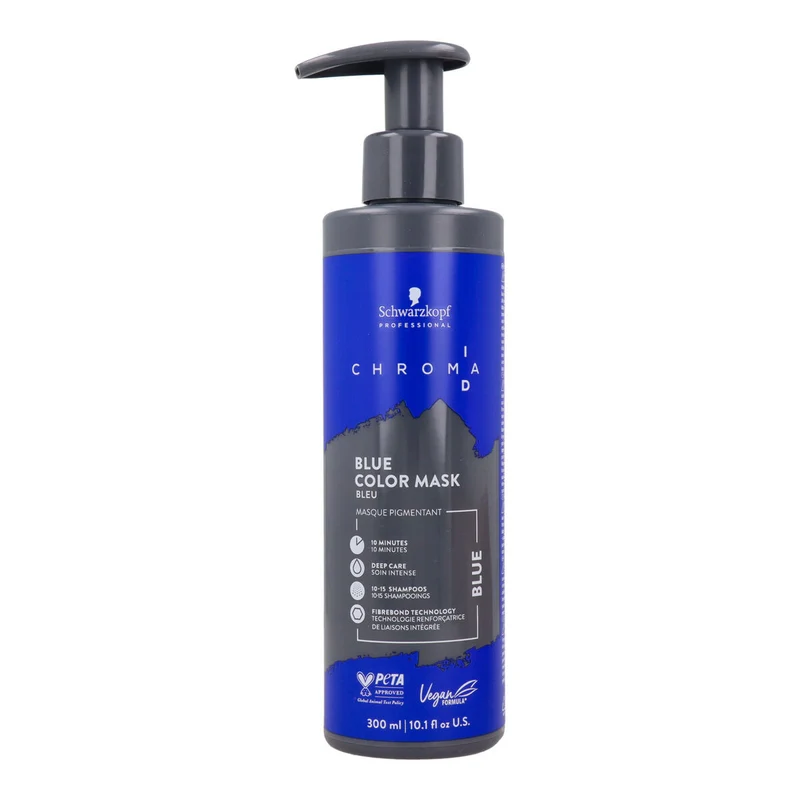 Puolipysyvä värjäysnaamio Schwarzkopf Igora Chroma Sininen 300 ml