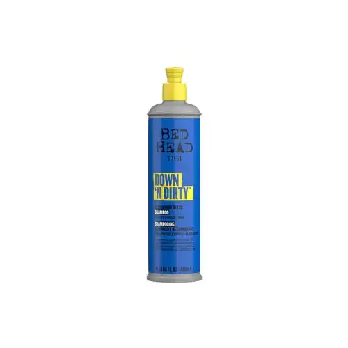 TIGI Bed Head Down'N Dirty Shampoo 400ml – Shampoo Detossinante per Capelli Leggeri e Naturali