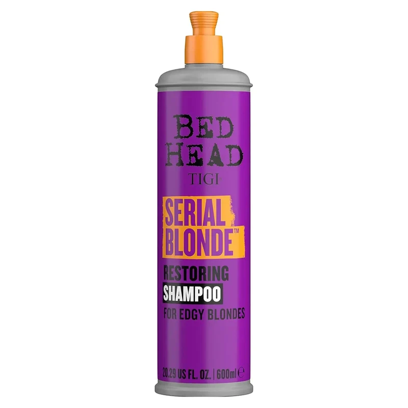 TIGI Bed Head Serial Blonde Shampoo 600ml – Shampoo Riparatore per Capelli Biondi Danneggiati