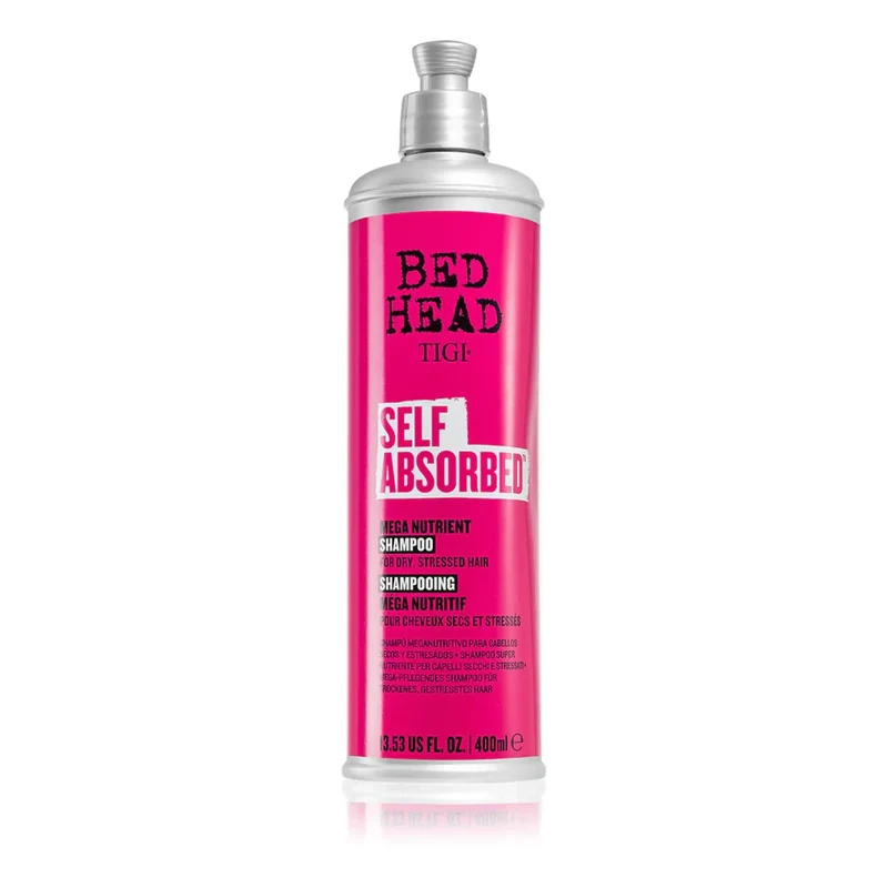 TIGI Bed Head Self Absorbed Mega Nutrient Shampoo 400ml – per Capelli Secchi e Danneggiati