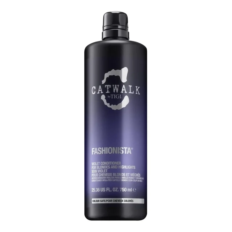 Tigi Catwalk Fashionista Violet Conditioner 750ml - Balsamo Antigiallo per Capelli Biondi