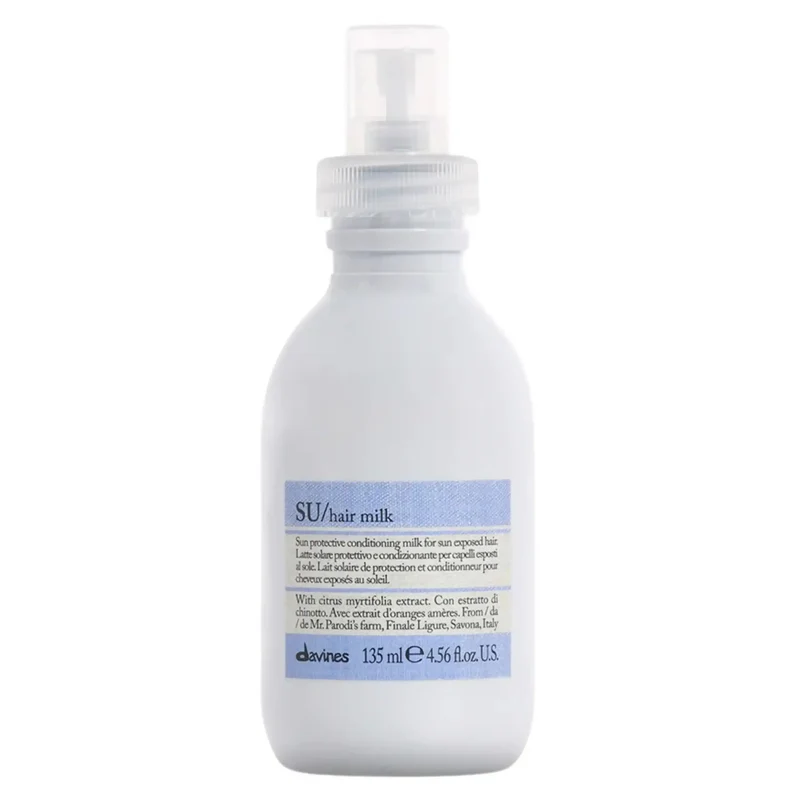 Davines SU Hair Milk 135ml – Spray Protettivo e Idratante per Capelli al Sole