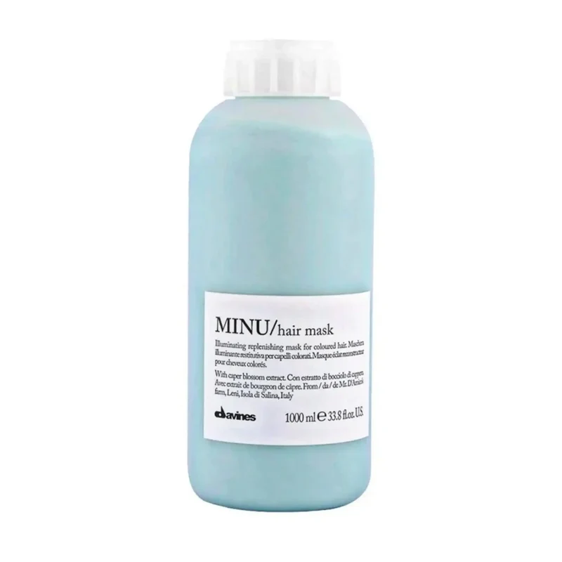 Davines Essential Haircare Minu Hair Mask 1000ml – Maschera Illuminante e Restitutiva per Capelli Colorati