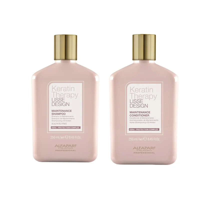 Alfaparf Set Keratin Therapy Lisse Design - Shampoo e Conditioner di Mantenimento
