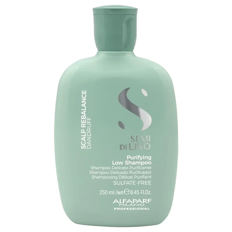 Alfaparf Semi Di Lino Scalp Rebalance Purifying Low Shampoo 250ml - Anti-Forfora per Forfora Secca o Grassa