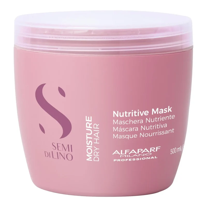 Alfaparf Semi di Lino Nutritive Mask 500ml - Maschera per Capelli Secchi
