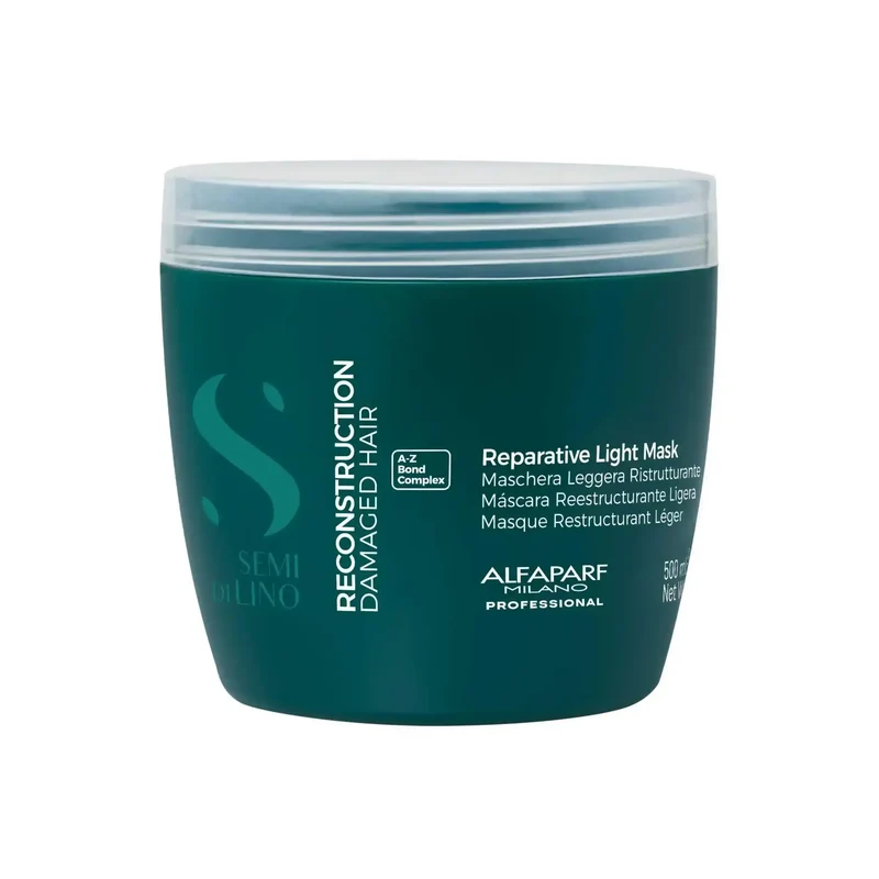 Alfaparf Semi di Lino Reparative Mask 500ml - Maschera per Capelli Danneggiati