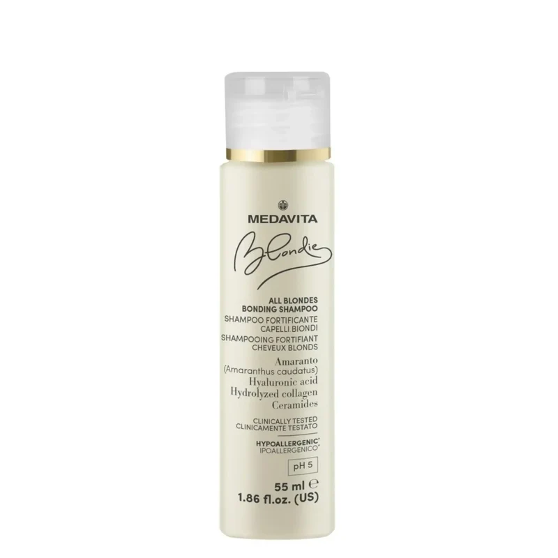 Medavita Blondie All Blondes Bonding Shampoo 55ml - Shampoo per Tutti i Capelli Biondi
