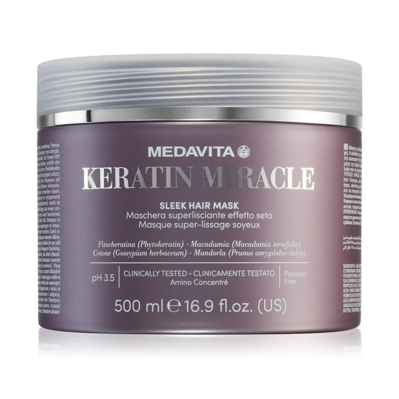 Medavita Keratin Miracle Sleek Hair Mask 500ml