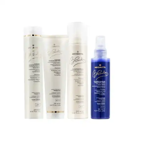 Kit Completo Medavita Blondie Ice Blonde - Routine per Capelli Biondi Freddi