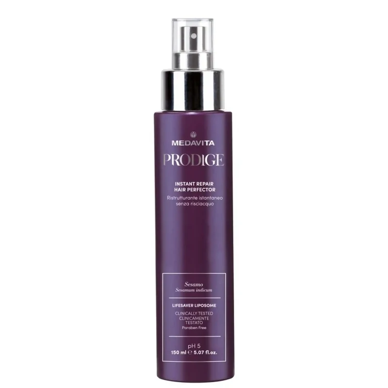 Medavita Prodige Instant Repair Hair Perfector 150ml - Spray Ristrutturante Istantaneo Senza Risciacquo per Capelli Danneggiati