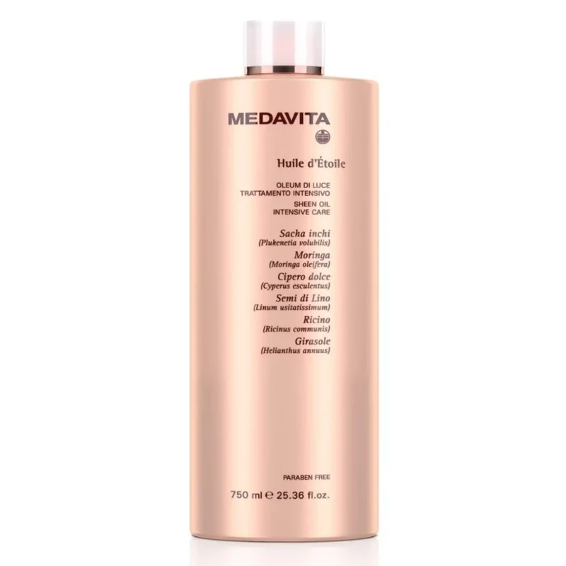 Medavita Huile D'Etoile Oleum di Luce Trattamento Intensivo 750ml - Impacco Illuminante per Tutti i Tipi di Capelli