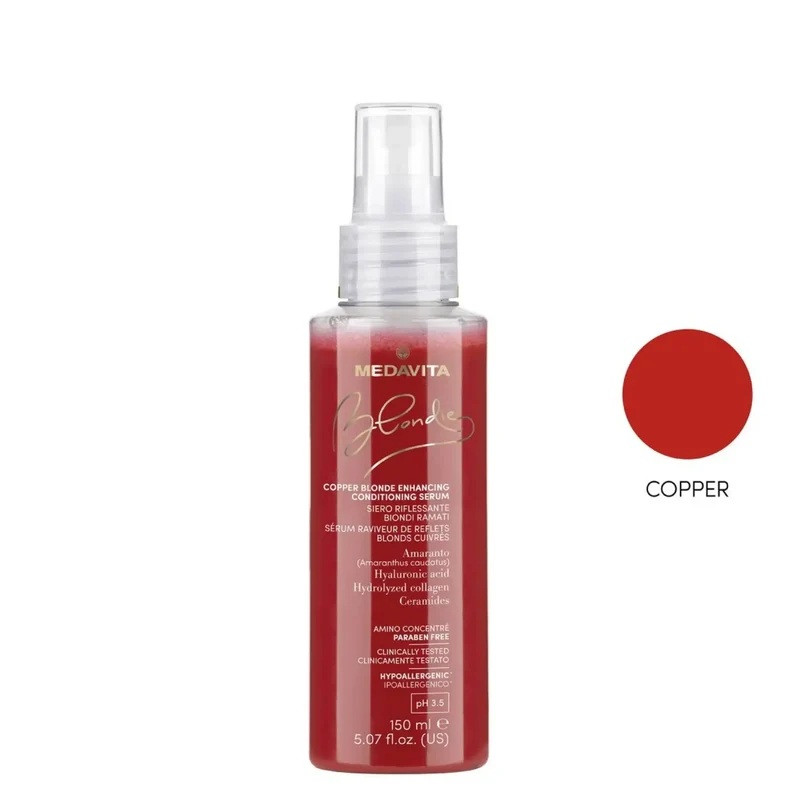 Medavita Blondie Copper Blonde Enhancing Conditioning Serum 150ml - Siero Riflessante per Capelli Biondi Ramati